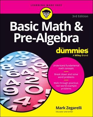 Basic Math & Pre-Algebra for Dummies Subscription