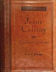 Jesus Calling, Large Text Brown Leathersoft, with Full Scriptures: Enjoying Peace in His Presence (a 365-Day Devotional) Subscription