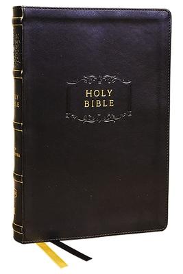 KJV Holy Bible with Apocrypha and 73,000 Center-Column Cross References, Black Leathersoft, Red Letter, Comfort Print: King James Version