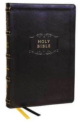 KJV Holy Bible with Apocrypha and 73,000 Center-Column Cross References, Black Leathersoft, Red Letter, Comfort Print (Thumb Indexed): King James Vers