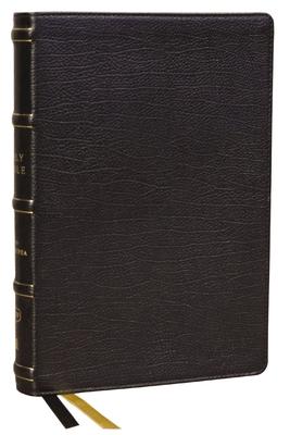 KJV Holy Bible with Apocrypha and 73,000 Center-Column Cross References, Black Genuine Leather, Red Letter, Comfort Print (Thumb Indexed): King James