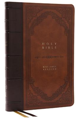 KJV Holy Bible: Giant Print Thinline Bible, Brown Leathersoft, Red Letter, Comfort Print (Thumb Indexed): King James Version (Vintage Series) Subscription