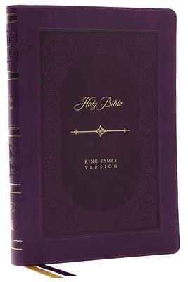 KJV Holy Bible: Giant Print Thinline Bible, Purple Leathersoft, Red Letter, Comfort Print: King James Version (Vintage Series)