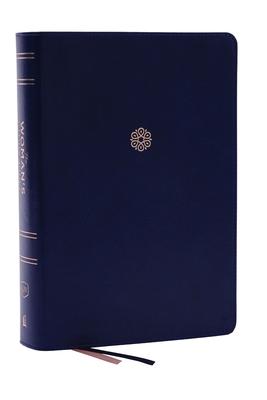 Kjv, the Woman's Study Bible, Blue Leathersoft, Red Letter, Full-Color Edition, Comfort Print (Thumb Indexed): Receiving God's Truth for Balance, Hope