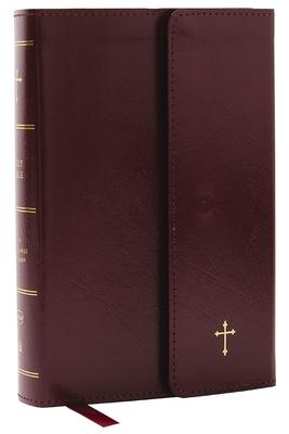 NKJV Compact Paragraph-Style Bible W/ 43,000 Cross References, Burgundy Leatherflex W/ Magnetic Flap, Red Letter, Comfort Print: Holy Bible, New King