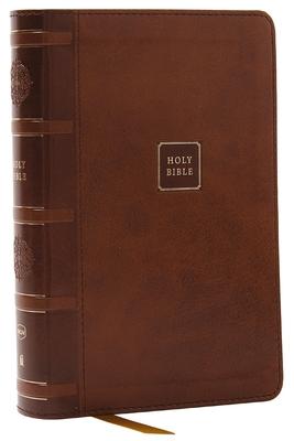 NKJV Compact Paragraph-Style Bible W/ 43,000 Cross References, Brown Leathersoft, Red Letter, Comfort Print: Holy Bible, New King James Version: Holy