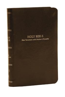 KJV Holy Bible: Pocket New Testament with Psalms and Proverbs, Brown Leatherflex, Red Letter, Comfort Print: King James Version