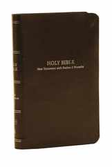 KJV Holy Bible: Pocket New Testament with Psalms and Proverbs, Brown Leatherflex, Red Letter, Comfort Print: King James Version Subscription