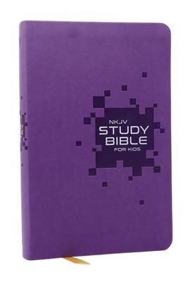 NKJV Study Bible for Kids, Purple Leathersoft: The Premier Study Bible for Children (Ages 7-12) Subscription