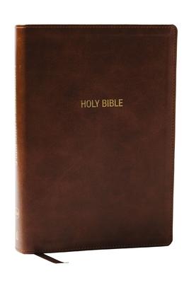 NKJV Foundation Study Bible, Wide-Margin, Brown Leathersoft, Red Letter Subscription