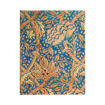 Paperblanks 2024-2025 Weekly Planner Morris Windrush William Morris 18-Month Ultra Vertical Elastic Band 208 Pg 80 GSM