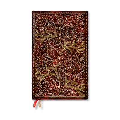 Paperblanks 2025 Weekly Planner Wildwood Tree of Life 12-Month Flexis Maxi Horizontal Elastic Band 176 Pg 100 GSM