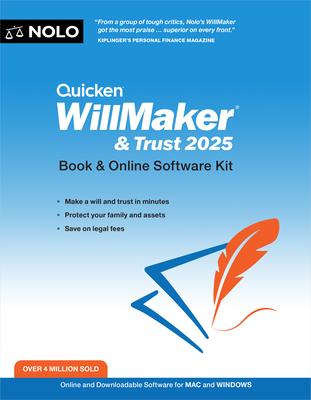 Quicken Willmaker & Trust 2025: Book & Online Software Kit