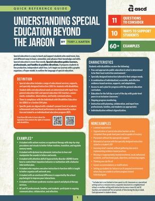 Understanding Special Education Beyond the Jargon (Quick Reference Guide) Subscription