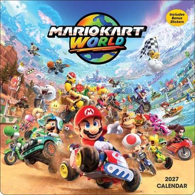 Mario Kart World 2027 Wall Calendar with Bonus Stickers Subscription
