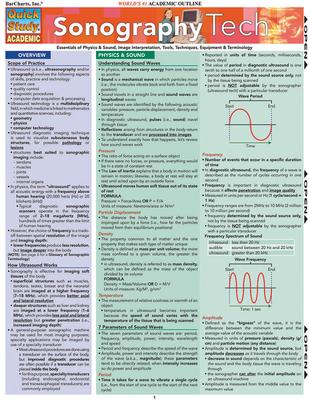 Sonography Tech: Essentials of Physics & Sound, Image Interpretation, Tools, Techniques, Equipment & Terminology