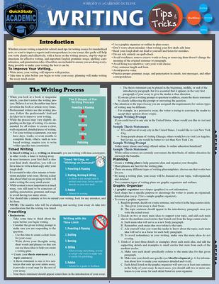 Writing Tips & Tricks: A Quickstudy Laminated Reference Guide Subscription