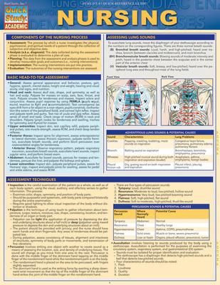 Nursing: A Quickstudy Laminated Reference Guide