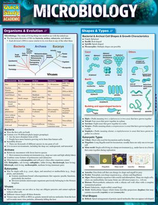 Microbiology: A Quickstudy Laminated 6-Page Reference Guide