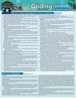 Medical Coding ICD-10-CM: A Quickstudy Laminated Reference Guide