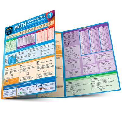 Math Fundamentals 1 - Number Sense & Operations: For Middle School - A Quickstudy Laminated Reference Guide Subscription