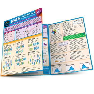 Math Fundamentals 4 - Data Analysis & Probability: For Middle School - A Quickstudy Laminated Reference Guide Subscription