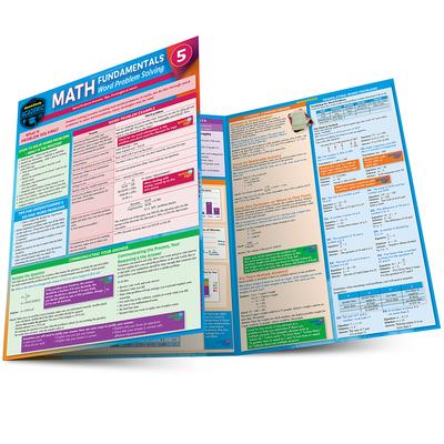 Math Fundamentals 5 - Word Problem Solving: For Middle School - A Quickstudy Laminated Reference Guide Subscription