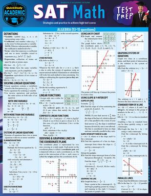 SAT Math Test Prep: A Quickstudy Laminated Reference Guide