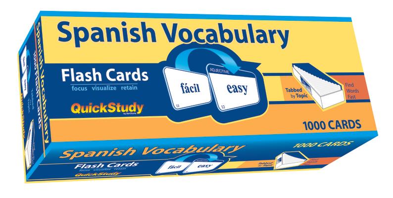 Spanish Vocabulary 1000 Flash Cards: A Quickstudy Reference Tool