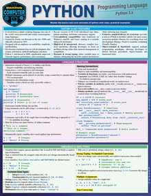 Python Programming Language: A Quickstudy Laminated Reference Guide
