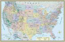U.S. Map Poster (32 X 50 Inches) - Paper: A Quickstudy Reference Tool