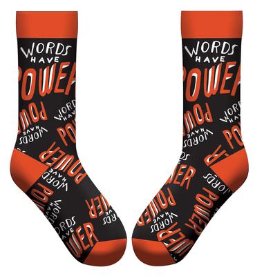 Words Have Power Socks