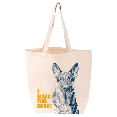 I Bark for Books German Shepherd Tote Subscription
