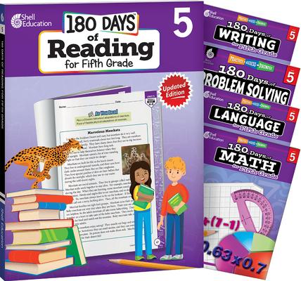 180 Days(tm) Reading, Math, Problem Solving, Writing, & Language for Grade 5: 5-Book Set: Practice, Assess, Diagnose Subscription