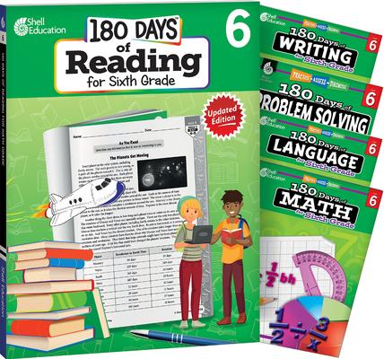 180 Days(tm) Reading, Math, Problem Solving, Writing, & Language for Grade 6: 5-Book Set: Practice, Assess, Diagnose