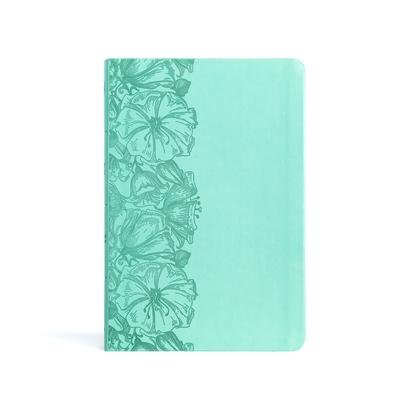 CSB Large Print Thinline Bible, Value Edition, Light Teal Leathertouch