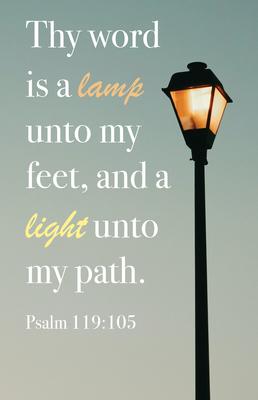 General Worship Bulletin: Light (Package of 100): Psalm 119:105 (Kjv)