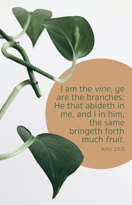 General Worship Bulletin: Much Fruit (Package of 100): John 15:5 (Kjv)