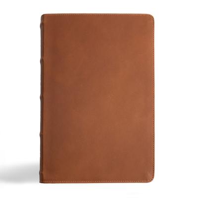 CSB Men's Daily Bible, Brown Genuine Leather, Indexed Subscription