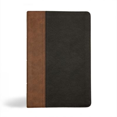 KJV Personal Size Giant Print Bible, Black/Brown Leathertouch, Indexed