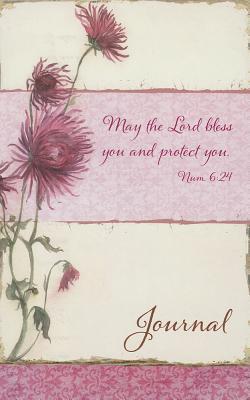 Christian Art Gifts Scripture Journal May the Lord Bless You Numbers 6:24 Bible Verse Pink Floral Inspirational Notebook,128 Ruled Pages Flexcover 5.5