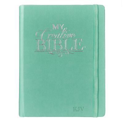 KJV Holy Bible, My Creative Bible, Faux Leather Hardcover - Ribbon Marker, King James Version, Teal W/Elastic Closure