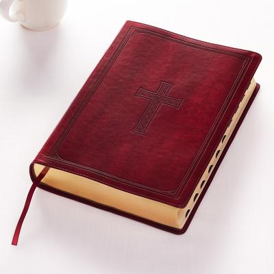 KJV Super Giant Print Lux-Leather Burgundy