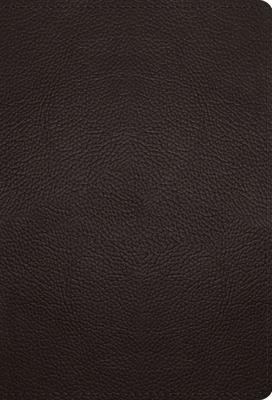 ESV Large Print Compact Bible (Buffalo Leather, Deep Brown)