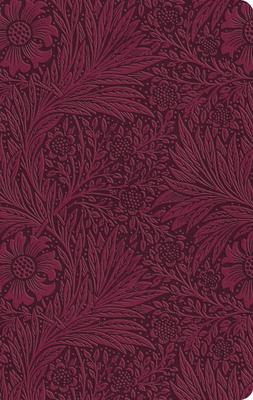 ESV Large Print Value Thinline Bible (Trutone, Raspberry, Floral Design)