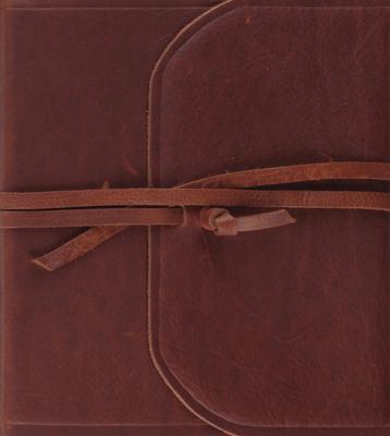 ESV Journaling Study Bible (Natural Leather, Brown, Flap with Strap)