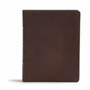 CSB Study Bible, Brown Genuine Leather: Faithful and True Subscription