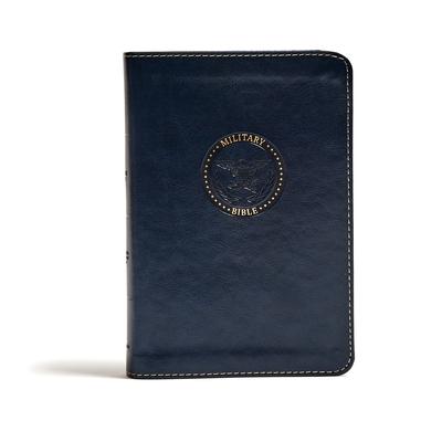 CSB Military Bible, Navy Blue Leathertouch