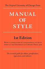 Manual of Style (Chicago 1st Edition) Subscription