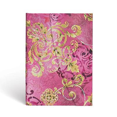 Paperblanks Polished Pearl Belle poque Hardcover MIDI Unlined Wrap Closure 144 Pg 120 GSM